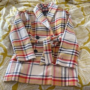 Tommy Hilfiger Multicolor Plaid Coat